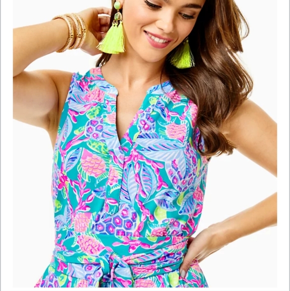 Nwt lily pulitzer naila midi dress madives - Picture 3 of 3